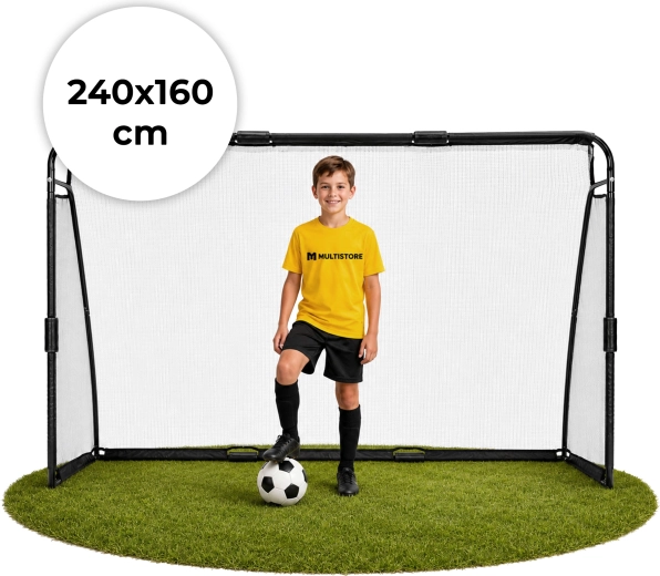 Nogometni gol sa mrežom Movepro 240 × 160 × 80 cm