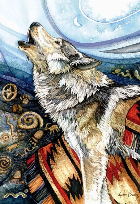 Puzzle Zavijajući vuk 260 dijelova