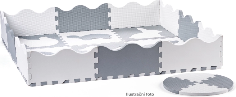 Pjenaste puzzle s ogradicom 34 kom
