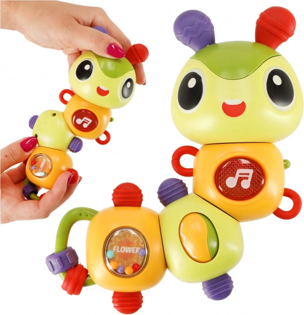 Elektronička glazbena gusjenica sa svjetlima