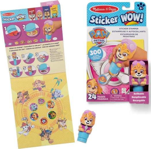 Melissa & Doug Sticker Wow! Psići u ophodnji Skye – pečat za naljepnice i knjižica sa zadacima