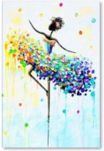 Dijamantno slikanje balerina u boji 30 × 40 cm
