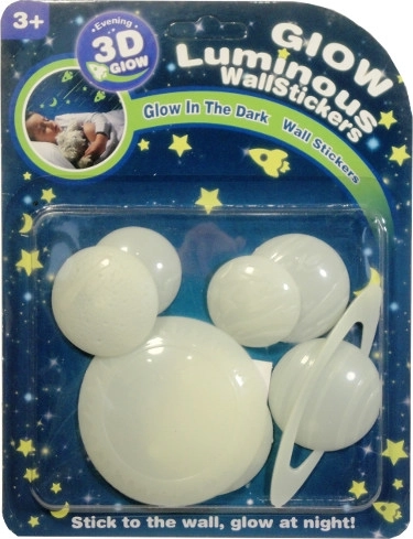 Svjetleće zidne naljepnice planeti za dječju sobu