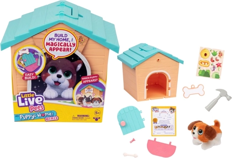 Little Live Pets moj dom za psića minis – štene s kućicom