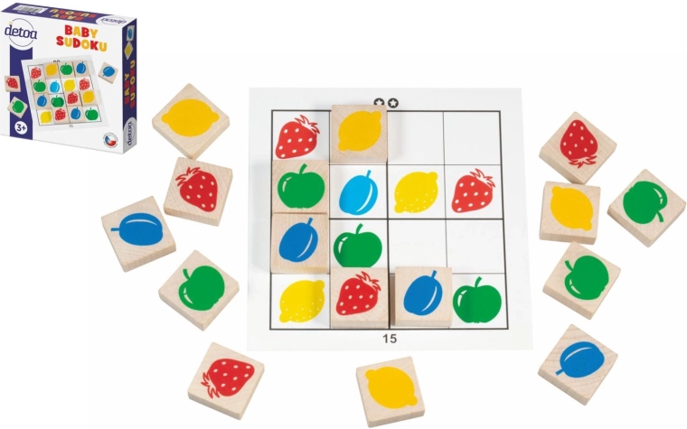 Dječje sudoku od drvenih pločica