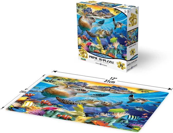 3D puzzle Želvina plaža 48 dijelova