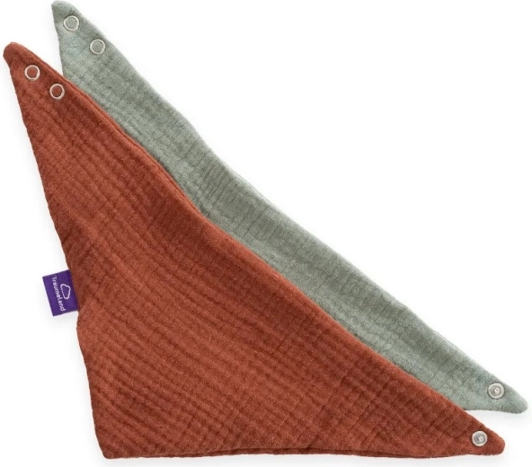 Träumeland bandana slinček terrakota i kaduljasto zelena - 2 kom