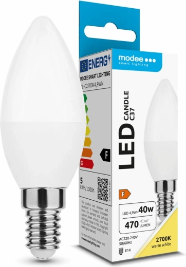 Modee LED svijećasta žarulja E14 4,9 W toplo bijela