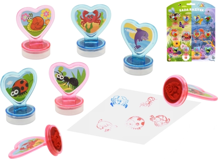 Set žigova Kukci i vodeni svijet, 12 kom