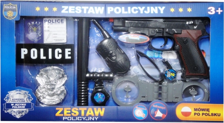Policijski set s poljskim glasovnim modulom