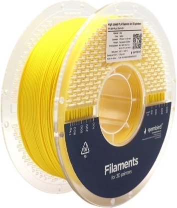 PLA High Speed filament 1,75 mm, 1 kg, žuti