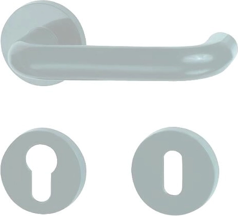 Unutarnja kvaka za vrata sa štitovima, bijela plastična