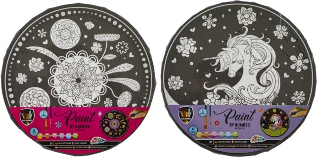 Slikanje po brojevima kružna slika 30 cm