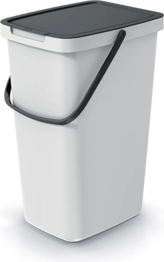 Kanta za otpad 20 l pepeljastosiva s crnim poklopcem SYSTEMA Q COLLECT