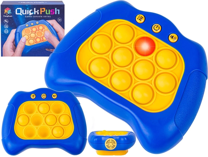 Electronic anti-stress Pop It game with effects (dark blue) - 1 piece