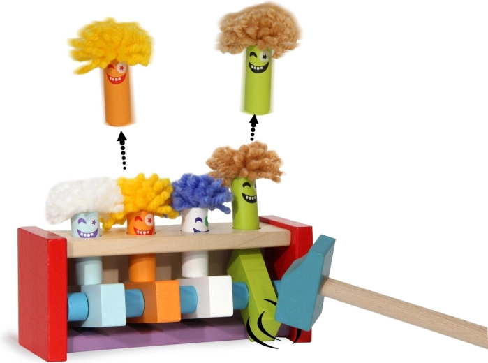 Wooden Hammering Toy Kidiwood Jumping Clowns