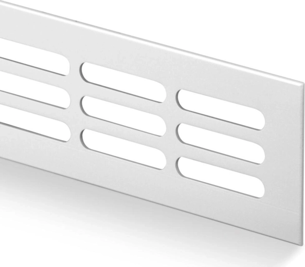 Aluminijska ventilacijska rešetka 60 × 600 mm, prirodni eloks