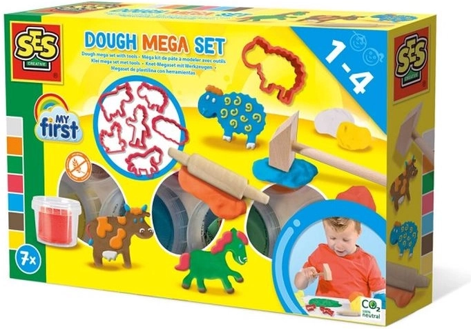 SES Creative My First mega set plastelina s alatima