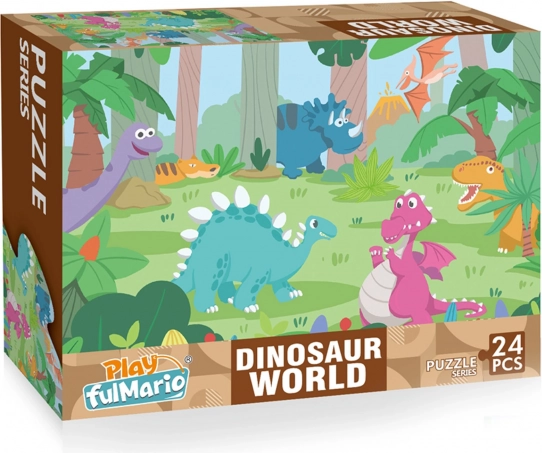 dječje puzzle dinosauri 24 dijelova 50 × 34 cm