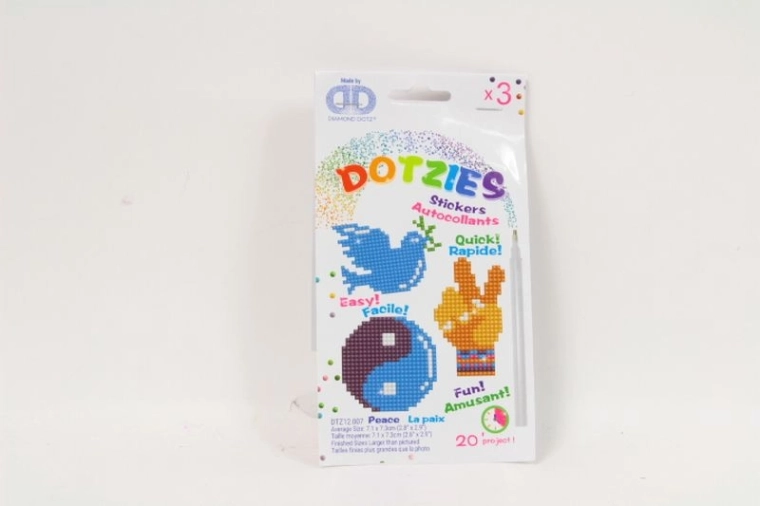Diamond Dotz Peace – set od 3 naljepnice za dijamantno stvaranje