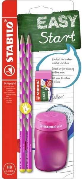 Stabilo EASYgraph školski set za ljevake, ružičasta