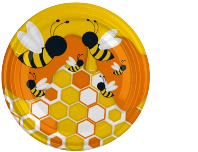 Poklopci fi66 s motivom pčelice – 1100 kom