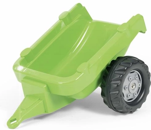 Svijetlozelena jednoosovinska prikolica za traktor