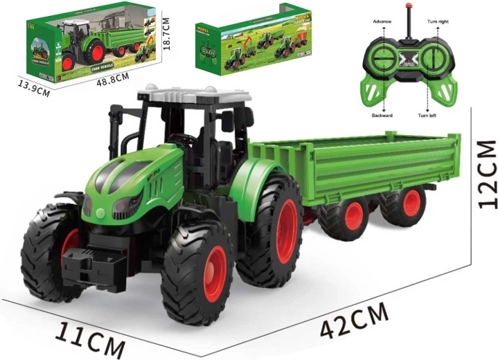 R/C traktor s prikolicom na daljinsko upravljanje