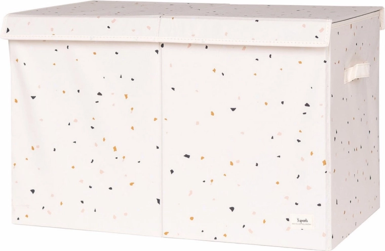 3 Sprouts toy chest recycled terrazzo/cream