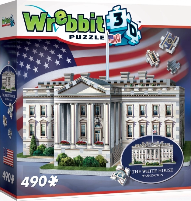3D puzzle Bijela kuća od WREBBIT-a, 490 dijelova