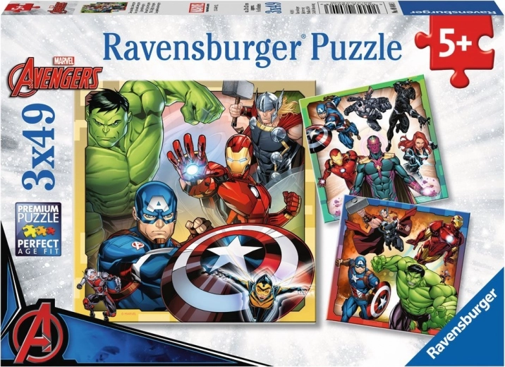 Puzzle Ravensburger Marvel Avengers 3x49 kom
