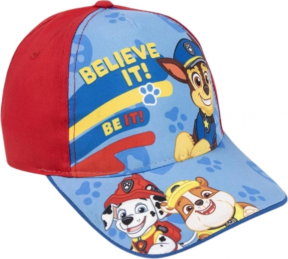 Dječja kapa s vizirkom Paw Patrol crvena, veličina 51