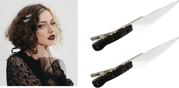 Knife-Shaped Hair Clip