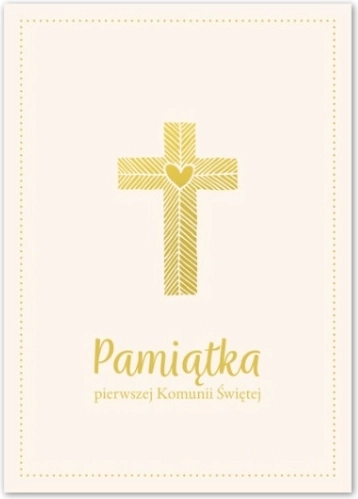 Uspomena na prvu svetu pričest – A4 album s motivom srca i križa