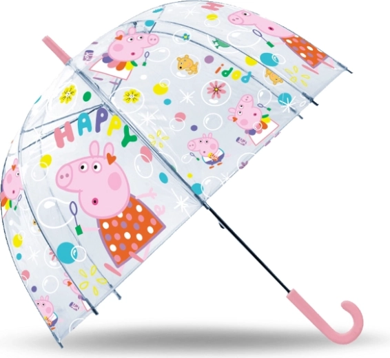 Prozirni dječji kišobran PEPPA PIG 19"