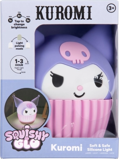 Noćno svjetlo Kuromi SquishyGlo od silikona