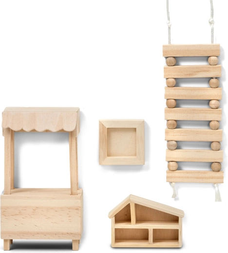Lundby kreativni set drvenih dodataka za kućicu za lutke (DIY)