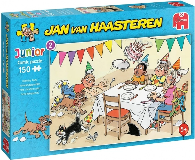 Puzzle JUMBO Jan van Haasteren Junior: Rođendanska zabava 150 dijelova