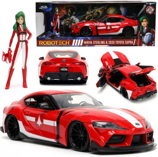 Metalni model ROBOTECH: Miriya Sterling i Toyota Supra 2020 1:24 s figuricom
