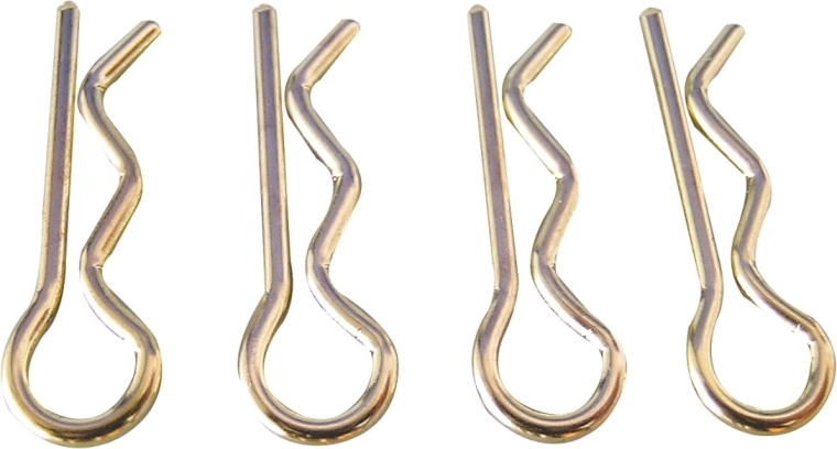 Body clips for 1:8 scale RC models, 4 pcs