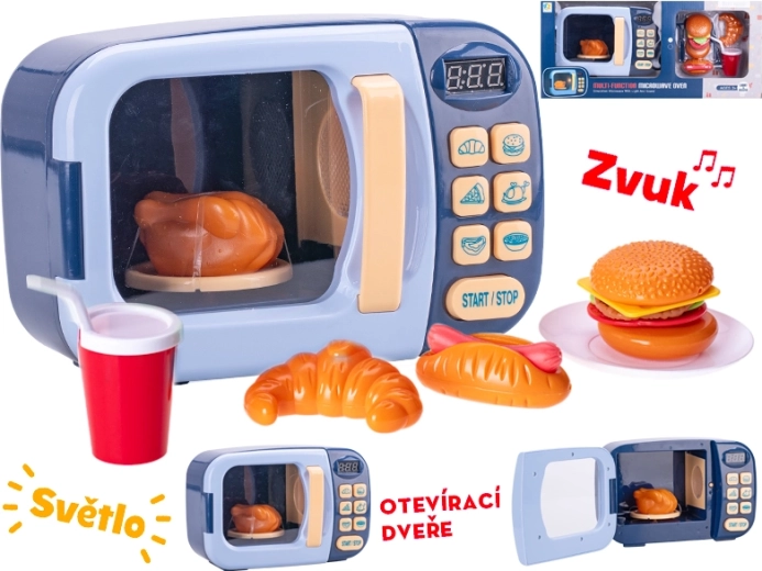 Dječja mikrovalna pećnica sa svjetlima i zvukovima – plava
