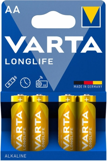 Varta Longlife alkalne baterije AA LR6, 4 kom