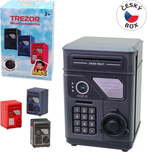 MaDe face-recognition money box, battery-powered, 19 × 13 cm - 1 piece