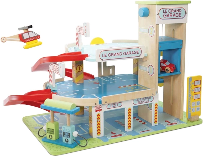 Le Toy Van wooden multi-storey garage Le Grand Garage