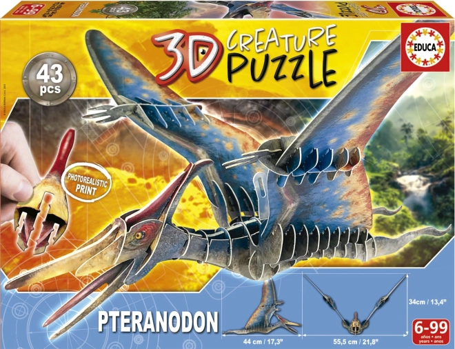 Educa 3D puzzle Pteranodon 43 dijelova