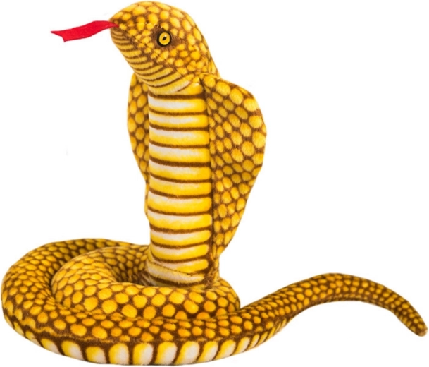 Plišana zmija King Cobra Yellow 100 cm maskota