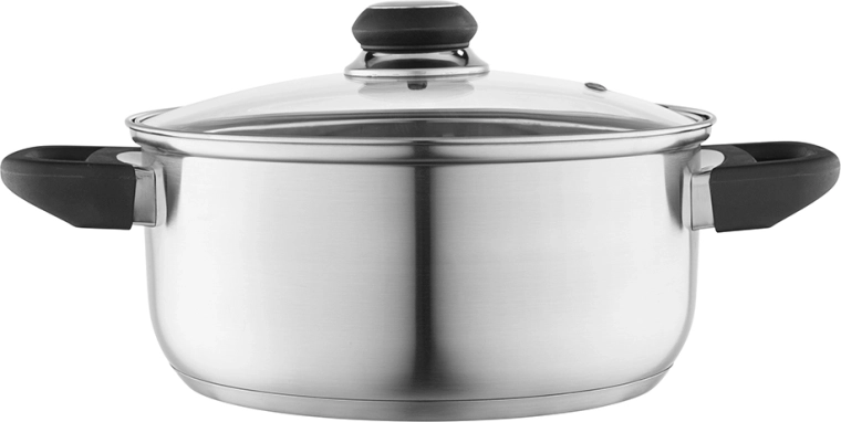 Altom Design nehrđajući lonac Emilio 3,2 l / 22 cm sa staklenim poklopcem