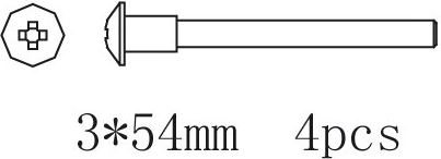 Set of 4 suspension arm pins for Voltage, Major, Tiger, Hoolk and Infect-Liq