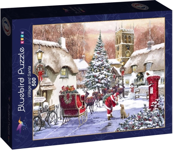 Bluebird puzzle Santa in the Village 500 pieces