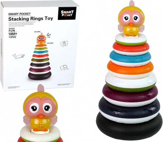 Šarena stogana piramida s prstenovima i patkicom